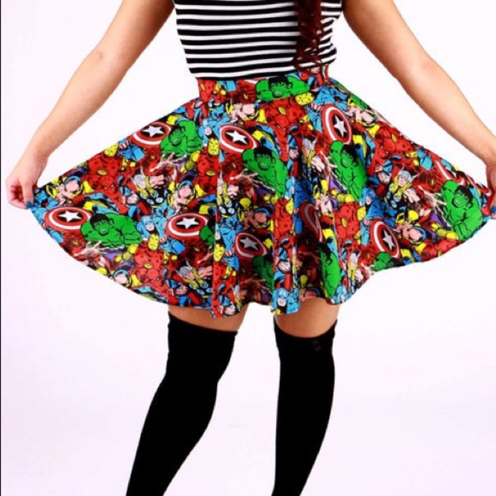 Vintage Marvel Hero Circle Skirt
